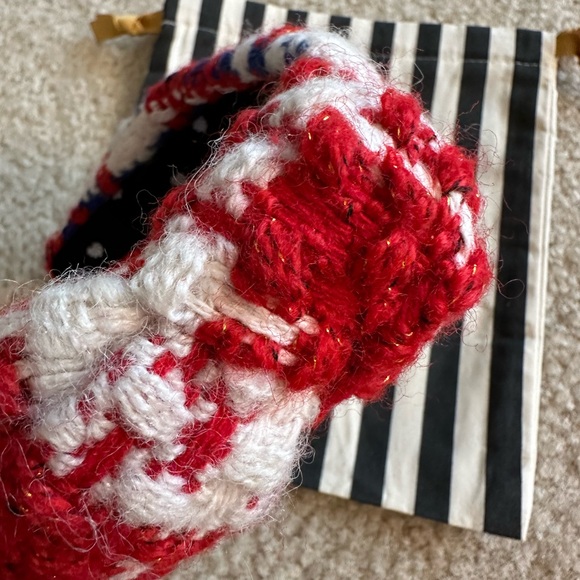 Lele Sadoughi red Americana Boucle Knotted Headband main image 6
